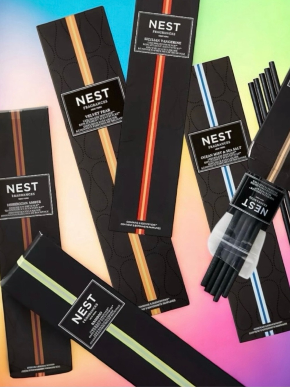 🆕💕NEST Fragrances Liquidless Diffuser Refill ScentSticks (5 Sticks/Pack) • NIB